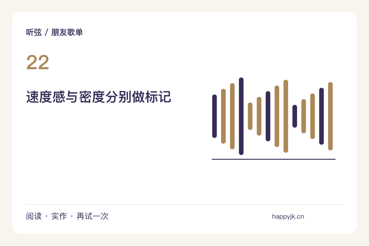 不按年代排歌单，试着用速度与声音密度连接主题图解